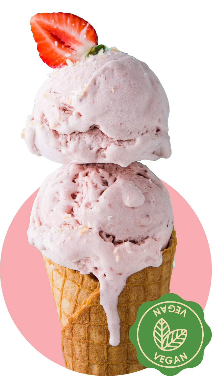 Vegan Roasted Strawberry & Toasted Coconut