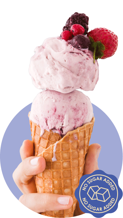 No Sugar Added Berries  & Cream