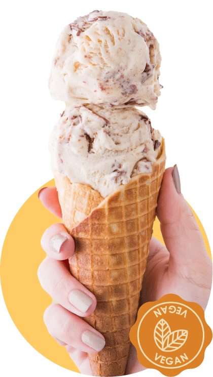 Vegan Banana Cream with Vegan Nutella